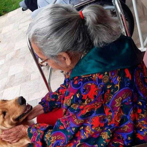 Pet terapia no Convivere Ecomorada Sênior