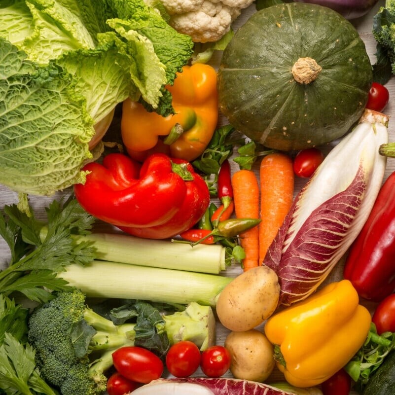 legumes e verduras da estação