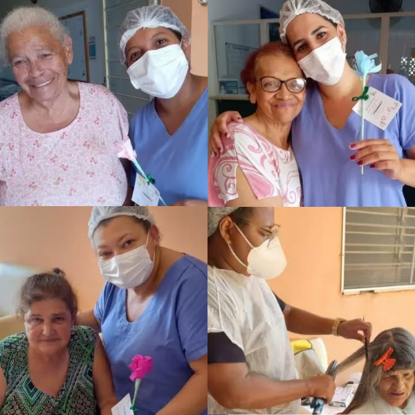 Os residentes recebem atenção integral e são cuidados por excelentes profissionais durante as 24 horas, todos os dias