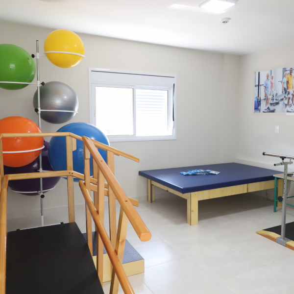 Sala atividade física e fisioterapia